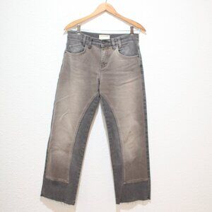 we the free risk taker Hawthorne gray brown raw hem jeans free people 26